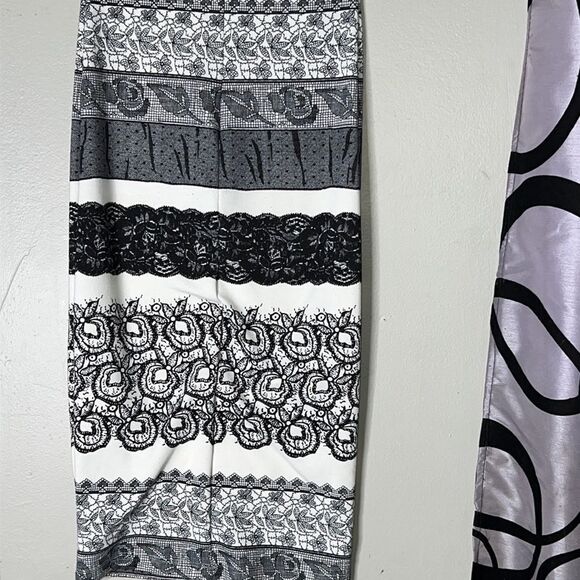 Kardashian Kollection Dress XS white and black zip up - Picture 8 of 12